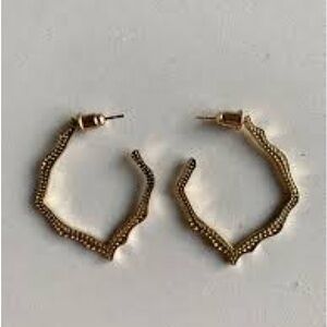 Kendra Scott Miku Hoop Earrings in Gold